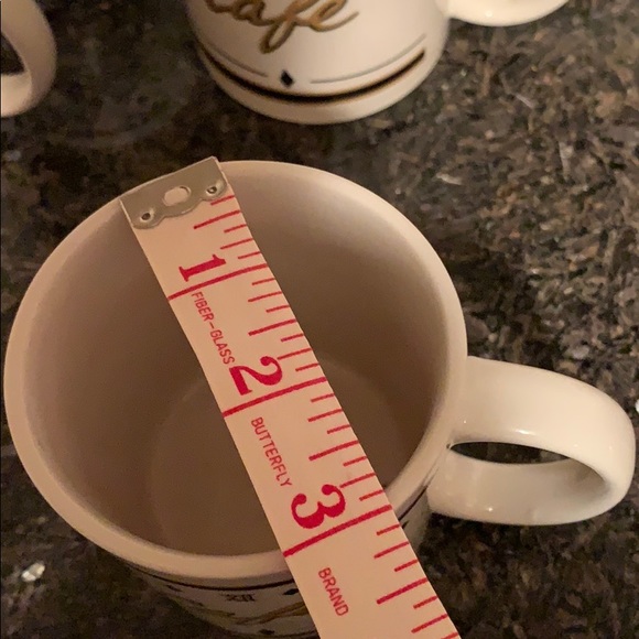 Set of 6 coffee Roman numerals ceramic mugs - Picture 7 of 8